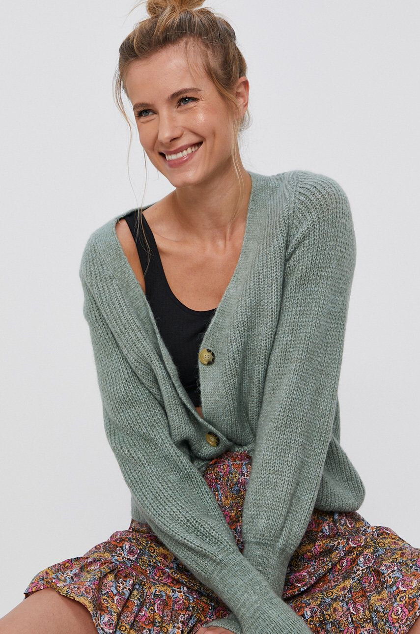 Only Cardigan femei culoarea verde - Pled.ro