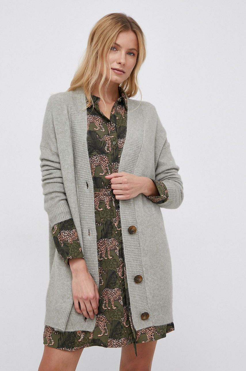 Only Cardigan femei culoarea verde light - Pled.ro