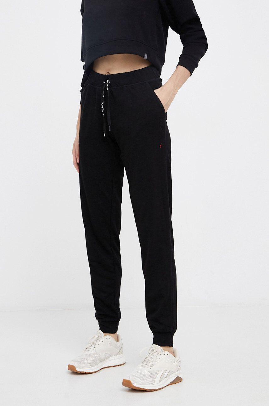 Only Play Pantaloni femei culoarea negru material neted - Pled.ro