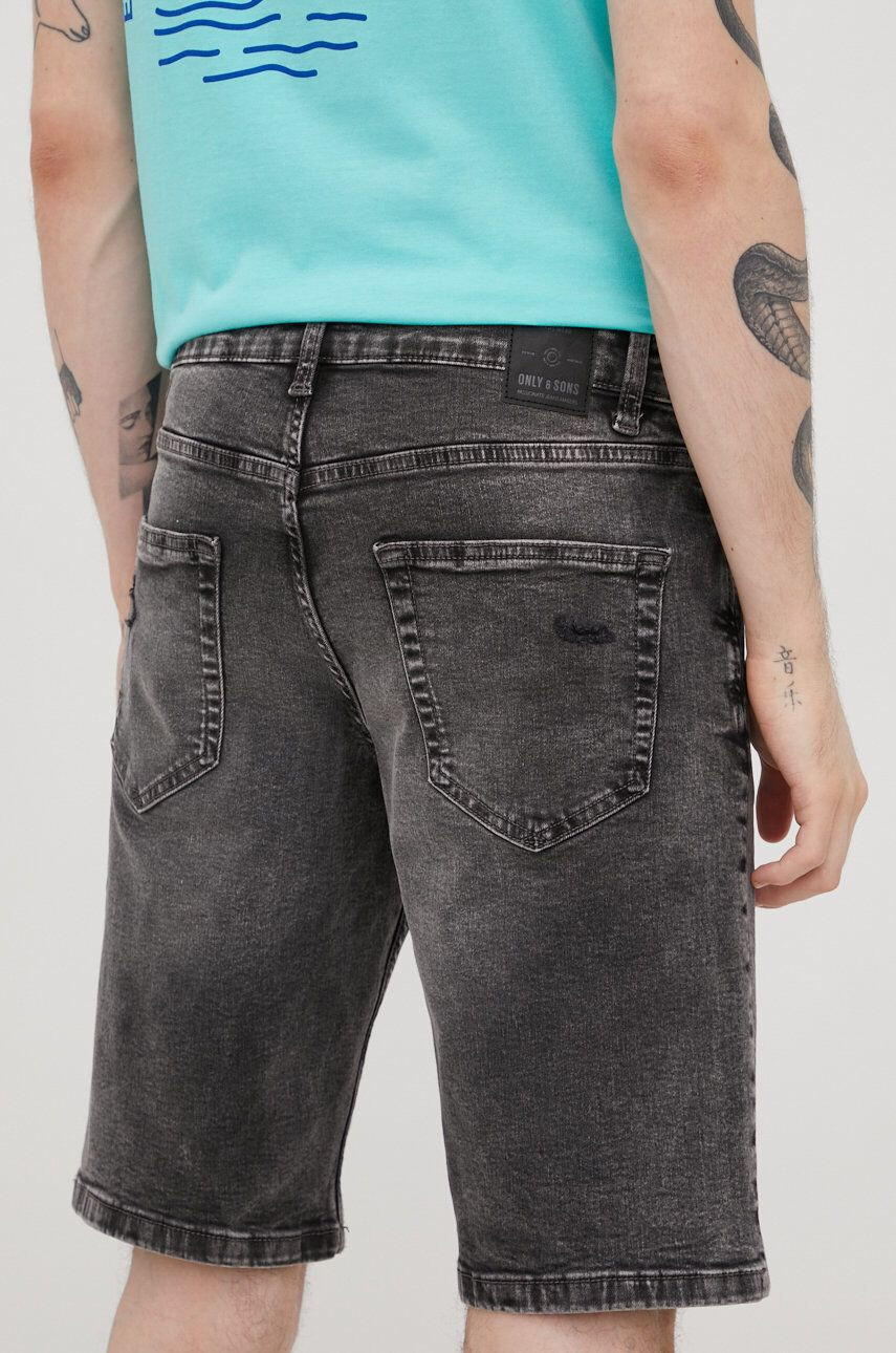 Only & Sons pantaloni scurti jeans - Pled.ro