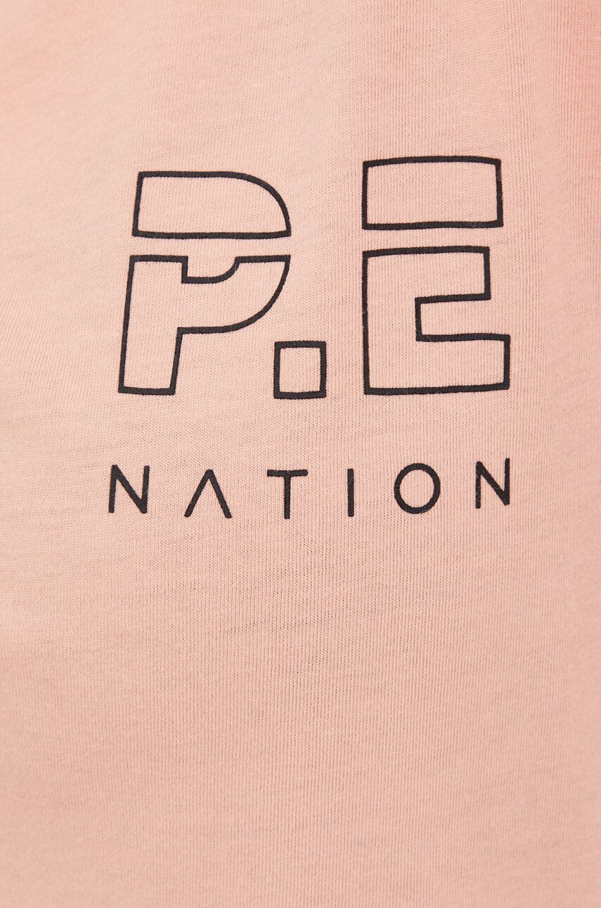 P.E Nation longsleeve din bumbac culoarea portocaliu - Pled.ro