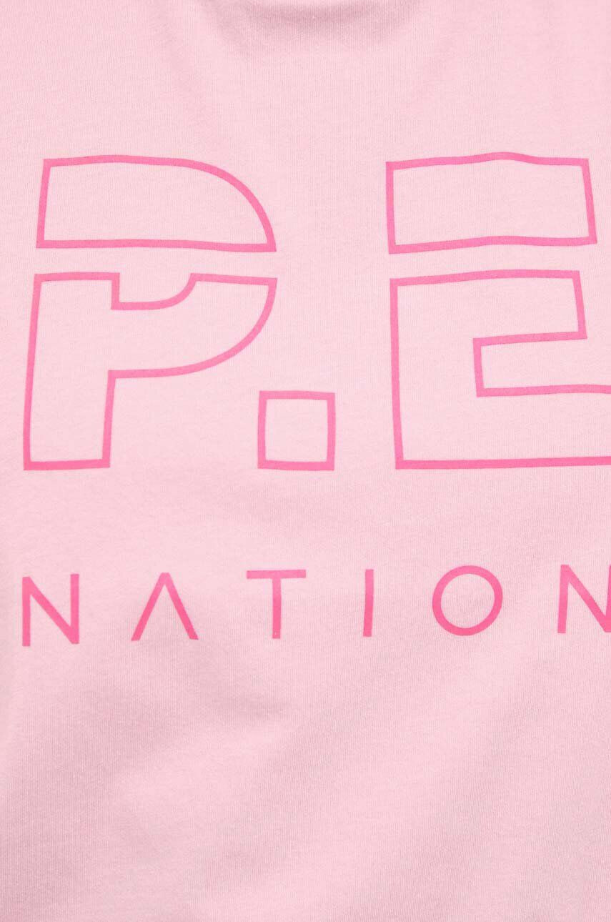 P.E Nation top din bumbac culoarea roz - Pled.ro