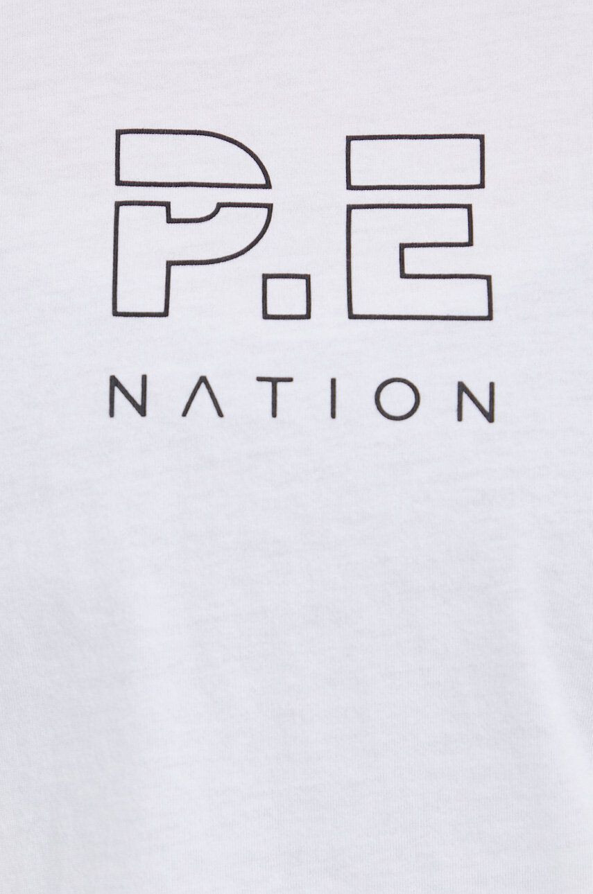 P.E Nation Top din bumbac culoarea alb - Pled.ro