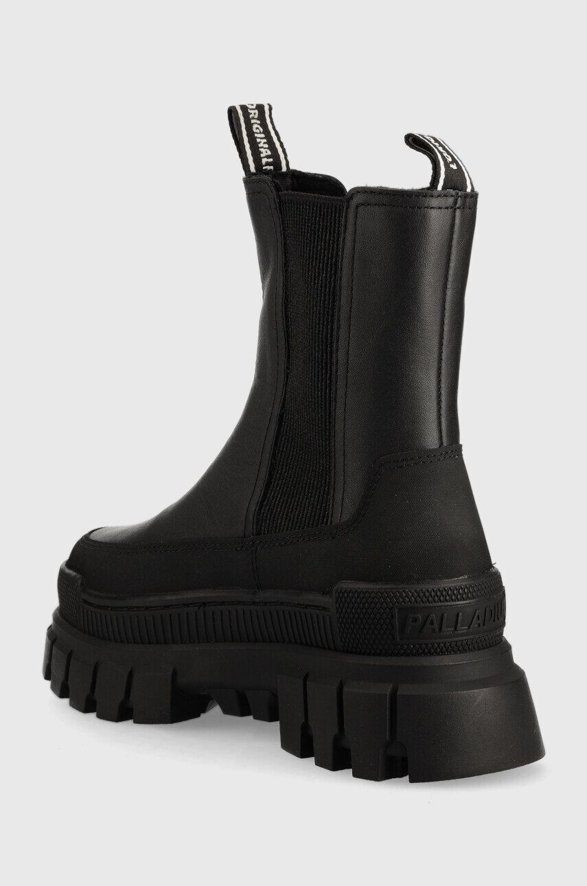 Palladium cizme Revolt Chelsea Ranger femei culoarea negru cu platforma - Pled.ro