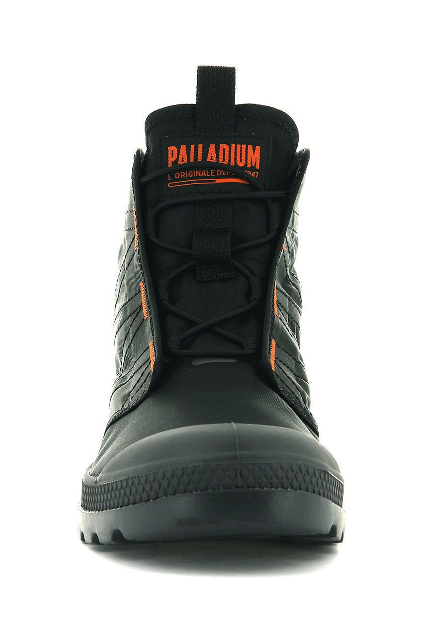 Palladium pantofi Pampa Travel Lite femei culoarea negru cu toc plat - Pled.ro