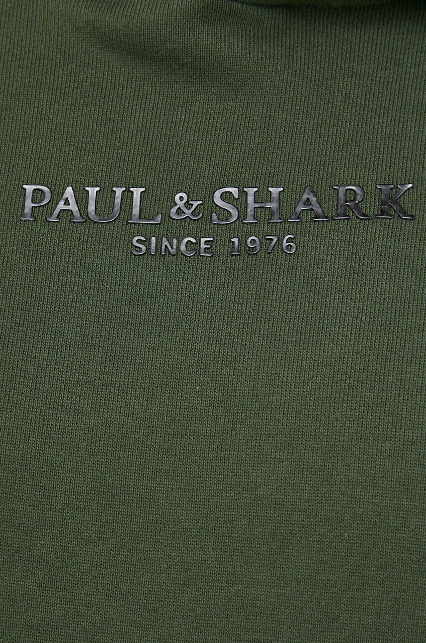 Paul&Shark hanorac de bumbac barbati culoarea verde cu imprimeu - Pled.ro