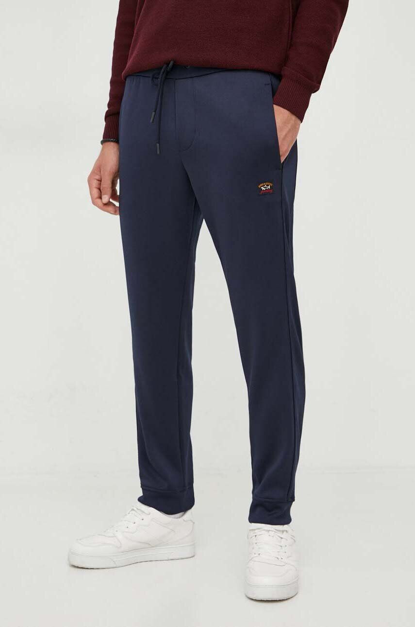 Paul&Shark pantaloni barbati culoarea albastru marin neted - Pled.ro