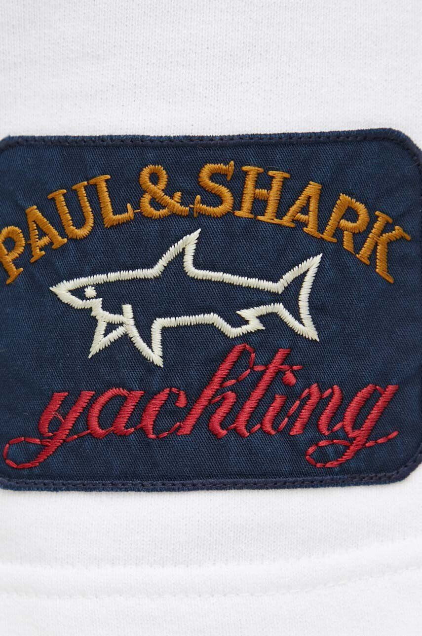 Paul&Shark pantaloni scurti din bumbac culoarea alb - Pled.ro