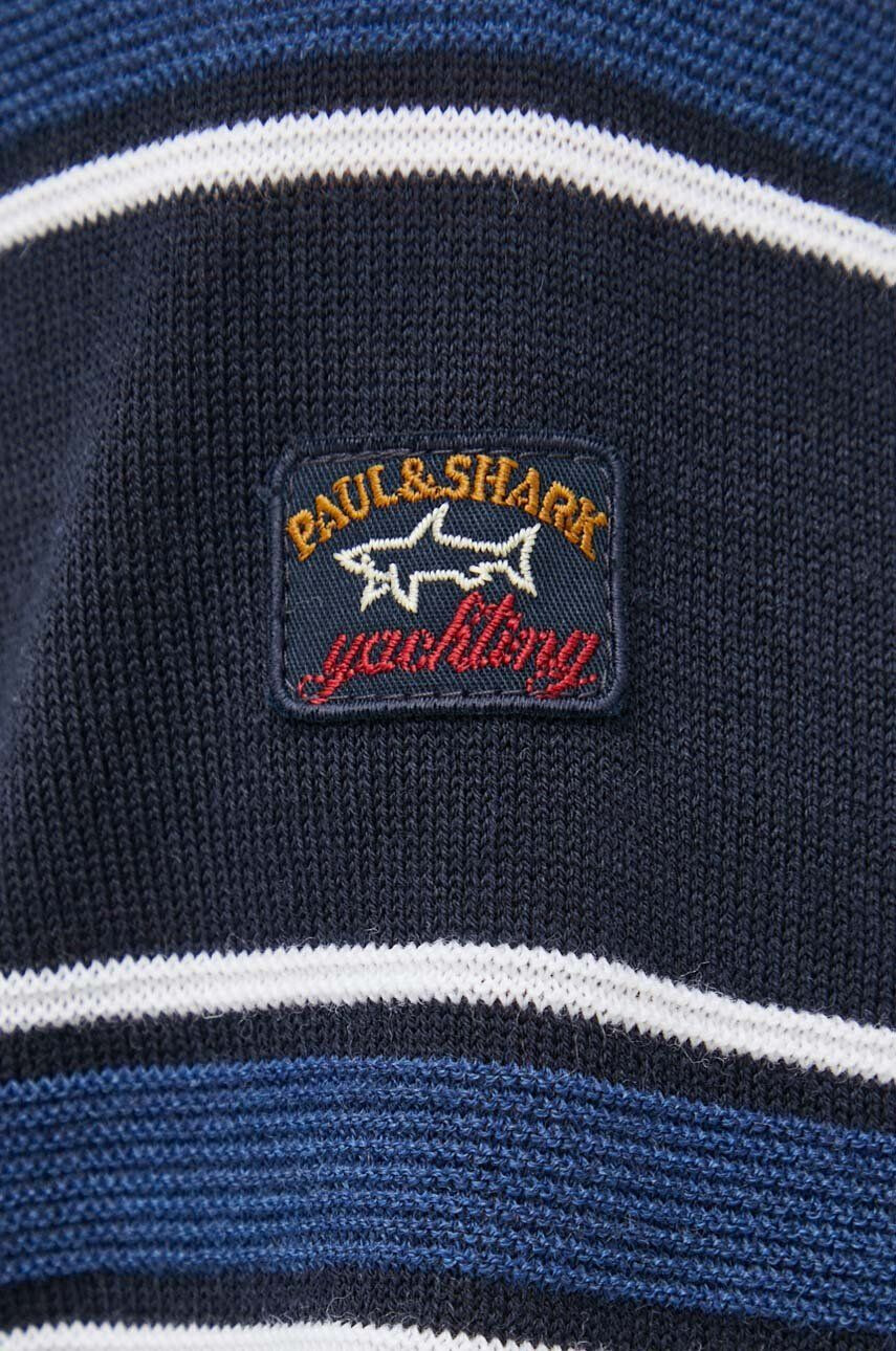 Paul&Shark pulover de lana barbati culoarea albastru marin cu turtleneck - Pled.ro