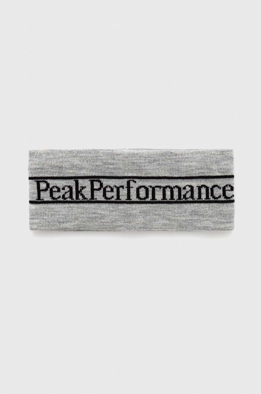 Peak Performance bentita pentru cap Pow culoarea gri - Pled.ro