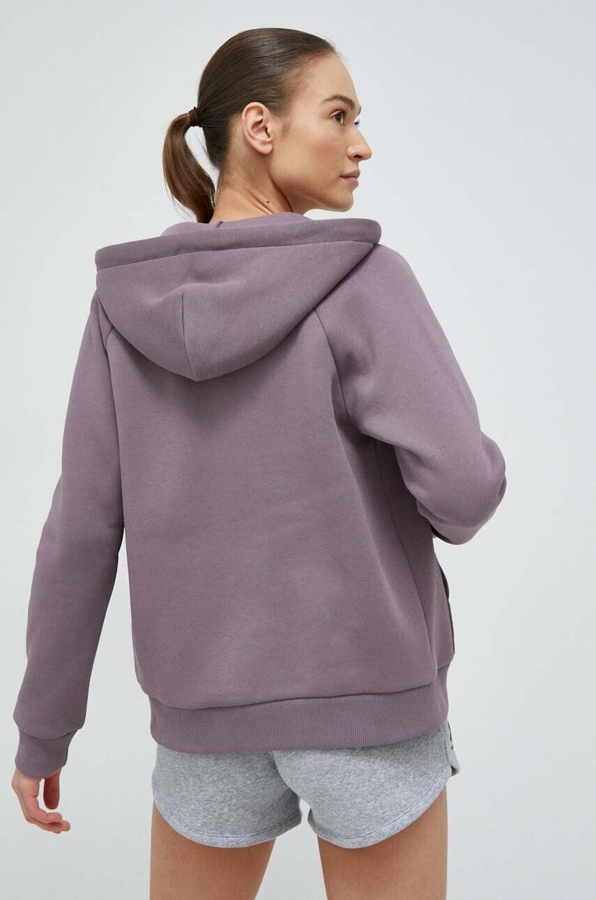 Peak Performance bluza femei culoarea violet cu glugă neted - Pled.ro