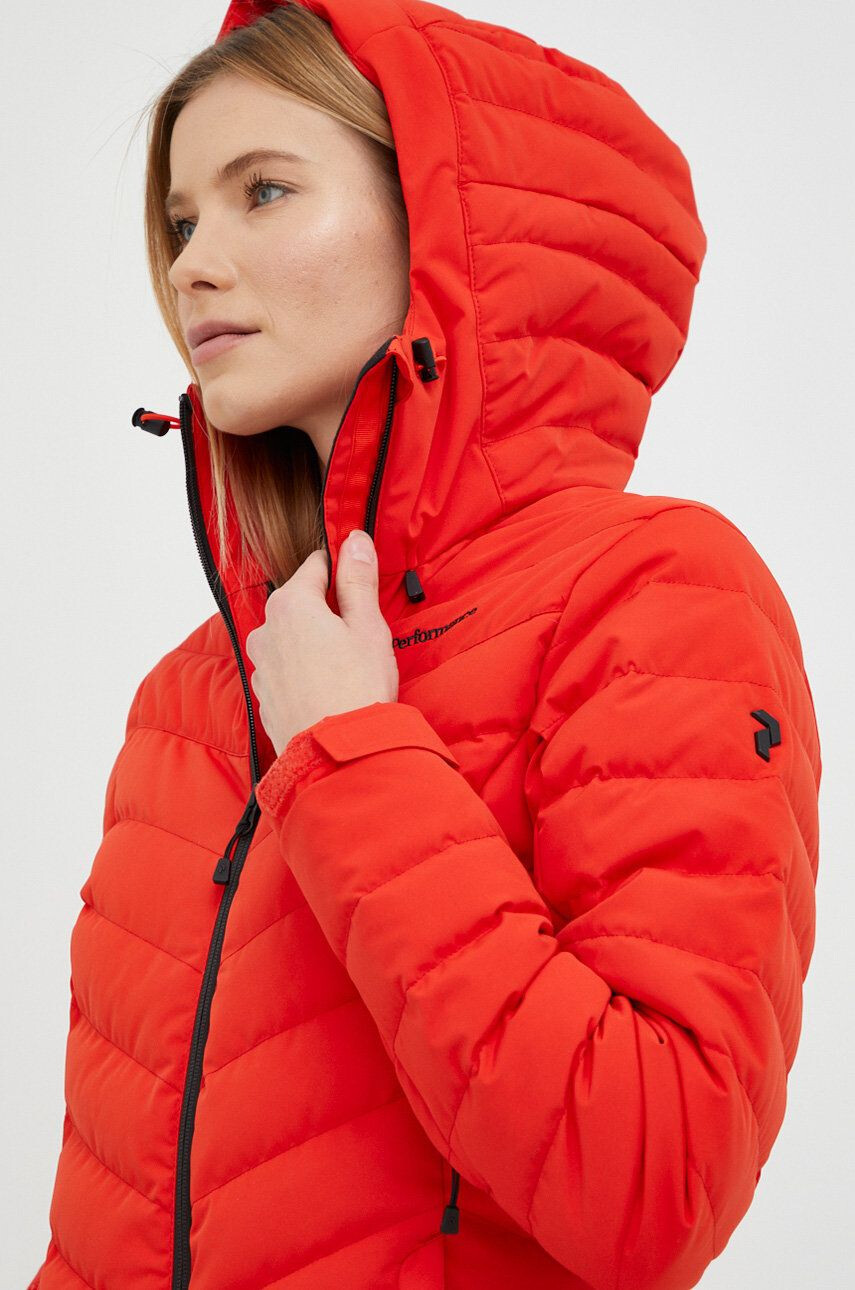 Peak Performance geaca de puf Frost culoarea rosu - Pled.ro