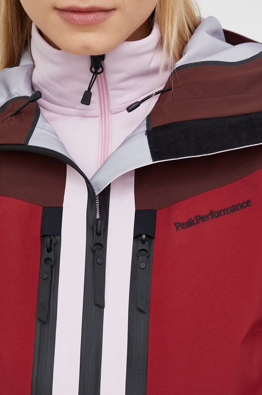 Peak Performance geaca Gravity Gore-Tex culoarea bordo - Pled.ro