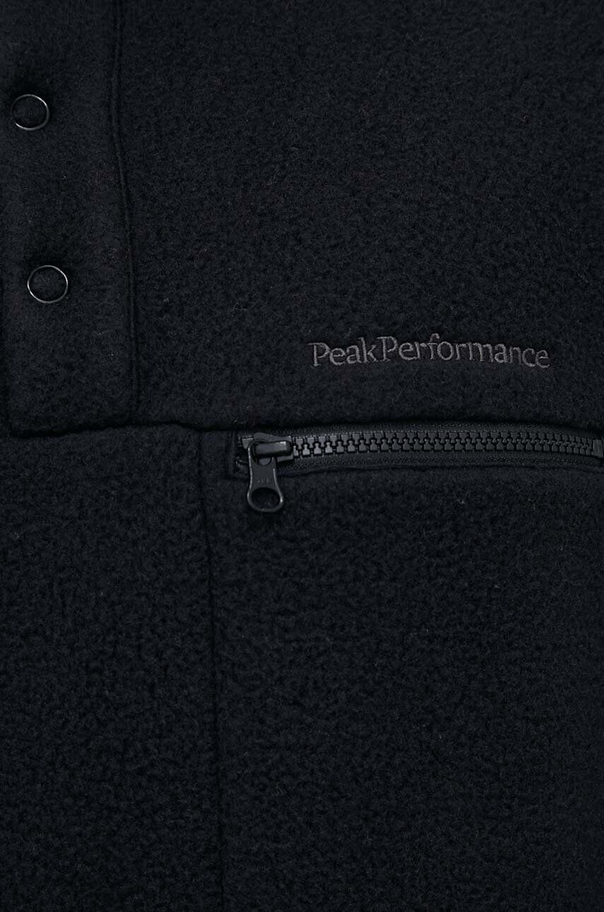 Peak Performance hanorac culoarea negru neted - Pled.ro