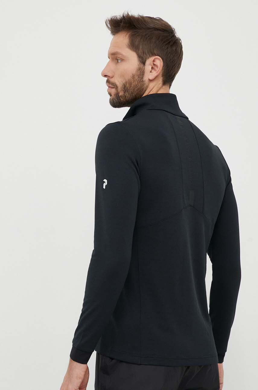 Peak Performance hanorac Chase Half Zip culoarea negru neted - Pled.ro