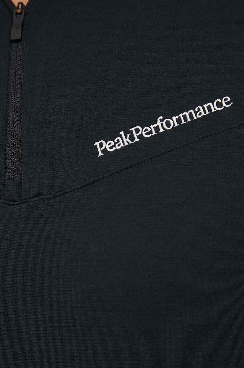 Peak Performance hanorac Chase Half Zip culoarea negru neted - Pled.ro