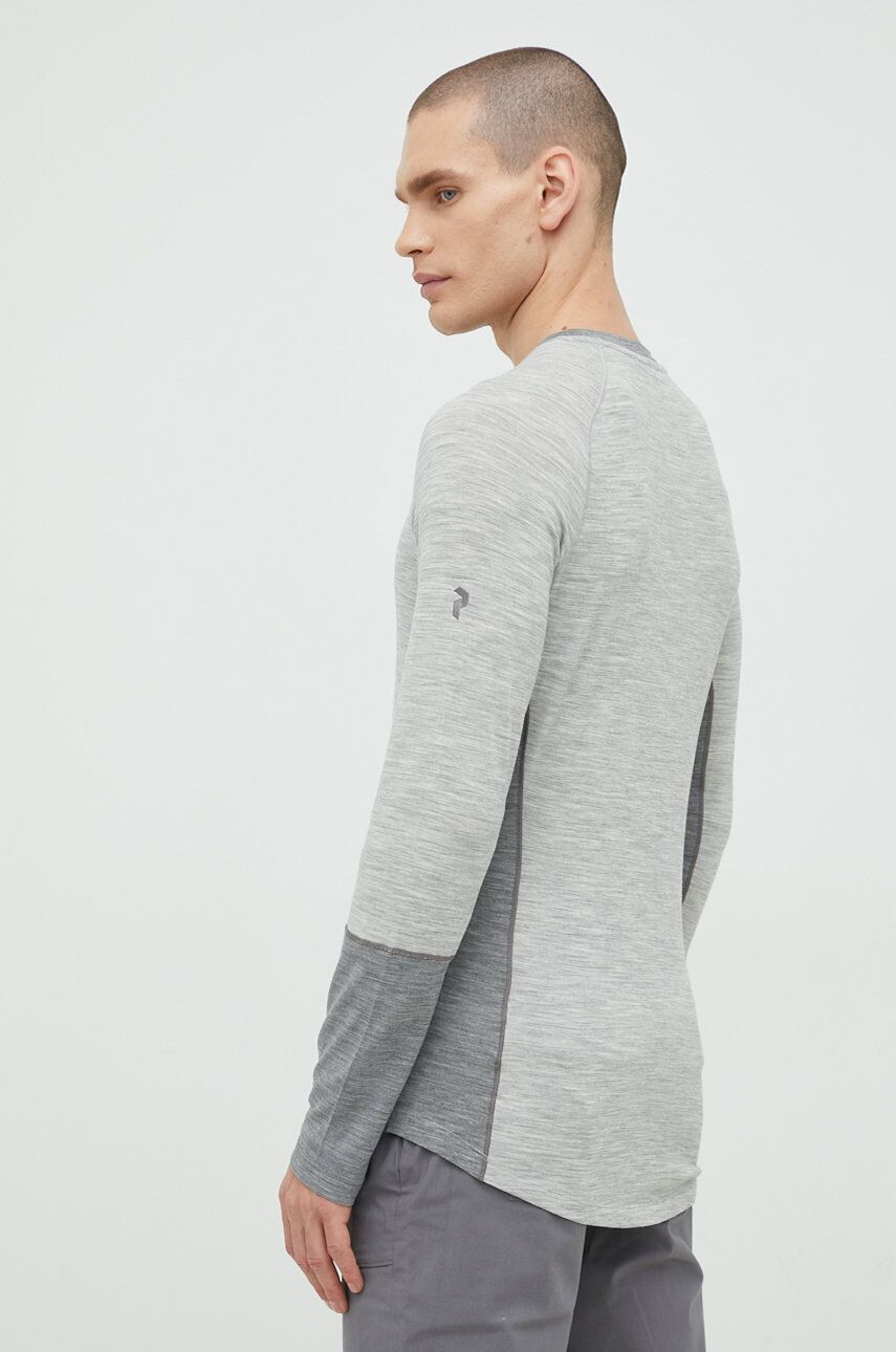 Peak Performance longsleeve funcțional Magic culoarea gri - Pled.ro