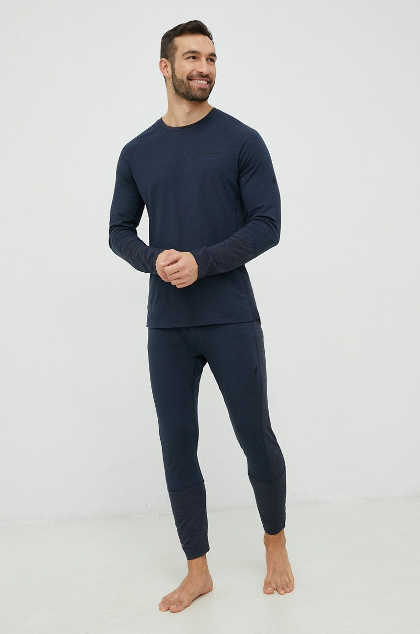 Peak Performance longsleeve funcțional Magic culoarea albastru marin - Pled.ro