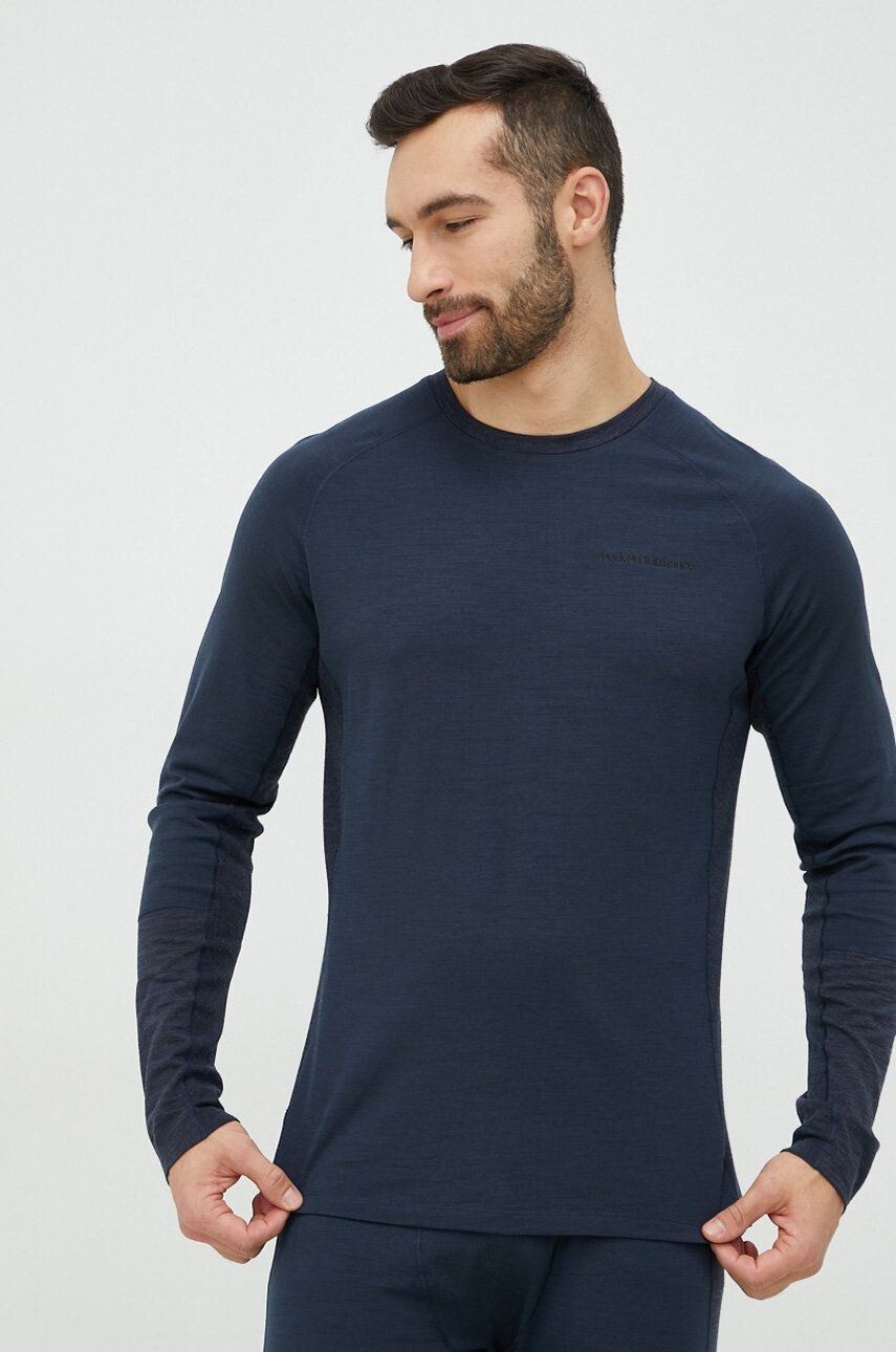 Peak Performance longsleeve funcțional Magic culoarea albastru marin - Pled.ro