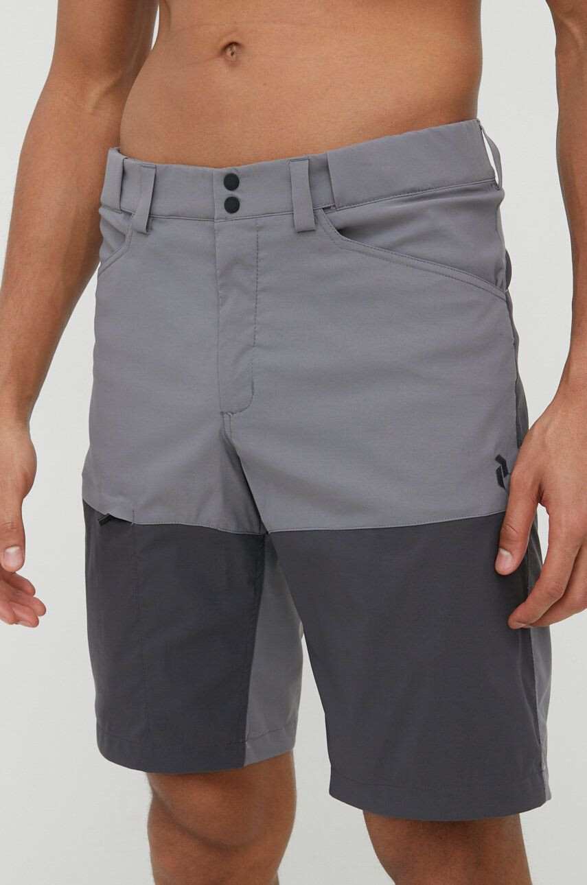 Peak Performance pantaloni scurți outdoor Iconiq barbati culoarea gri - Pled.ro