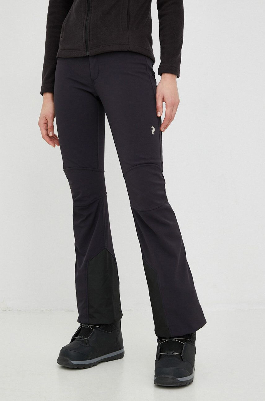 Peak Performance pantaloni Stretch culoarea negru - Pled.ro