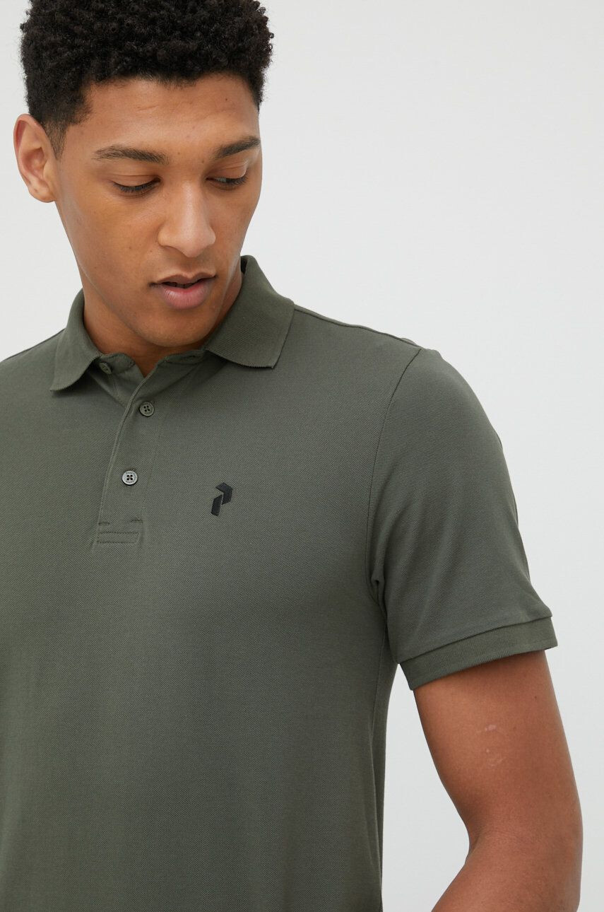 Peak Performance polo de bumbac - Pled.ro