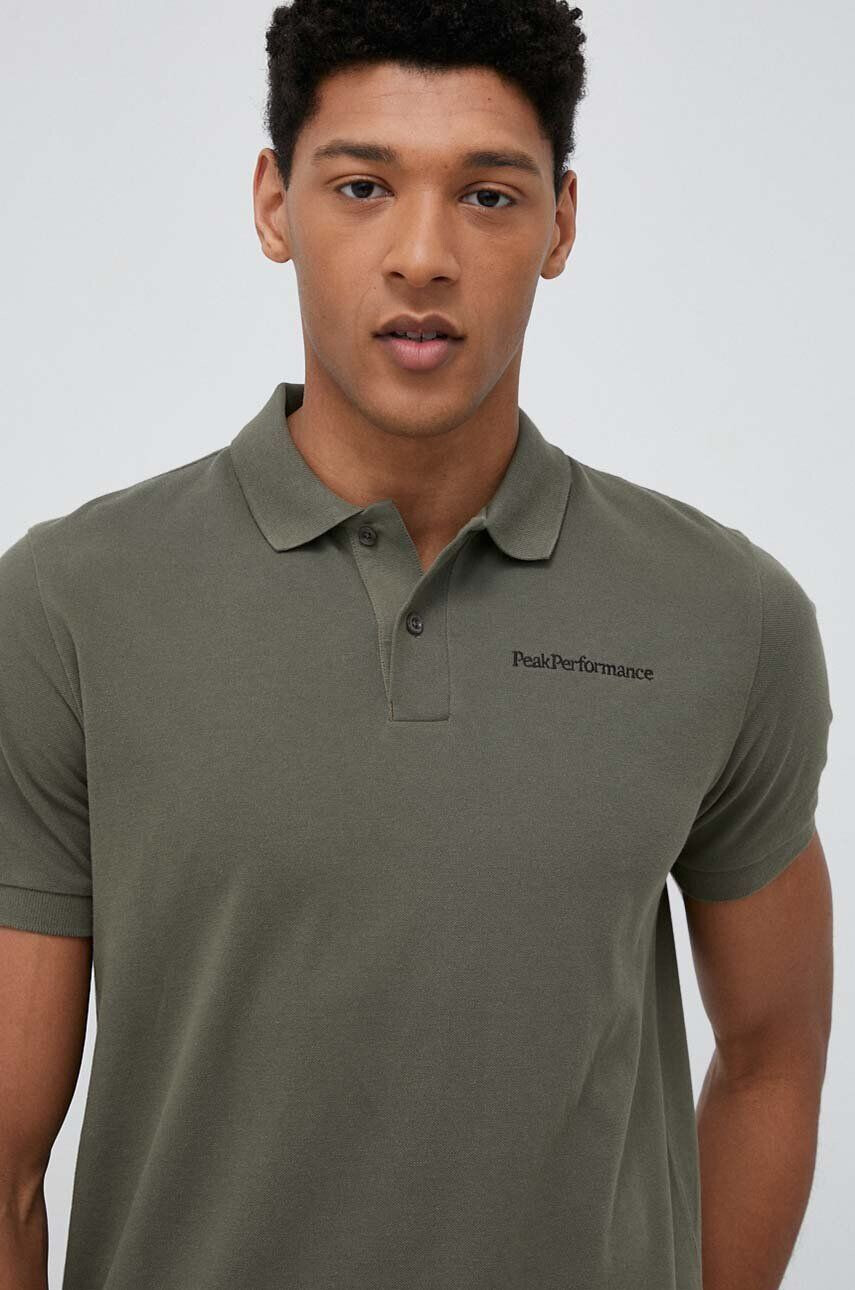 Peak Performance polo de bumbac - Pled.ro