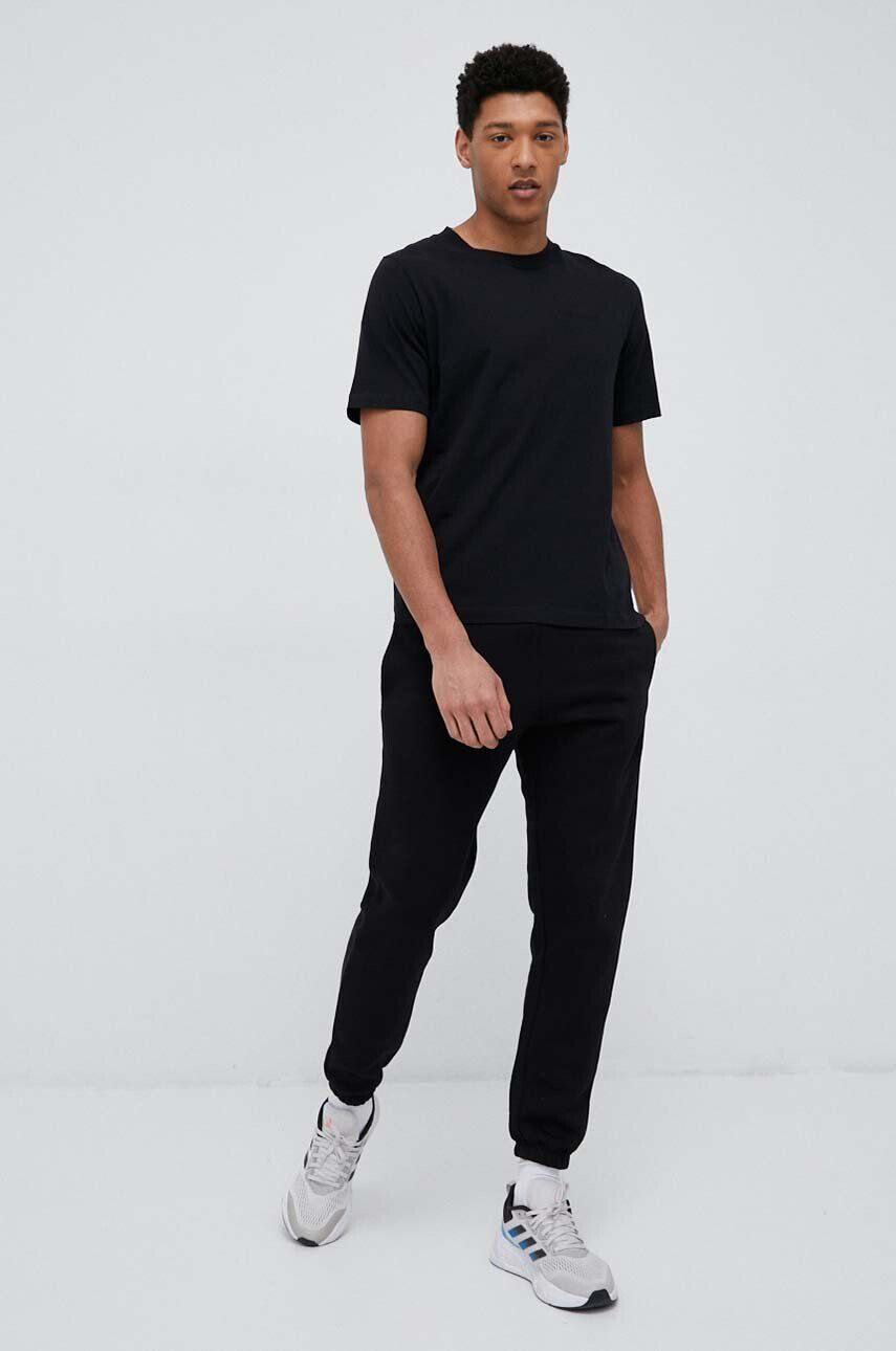 Peak Performance tricou din bumbac culoarea negru neted - Pled.ro