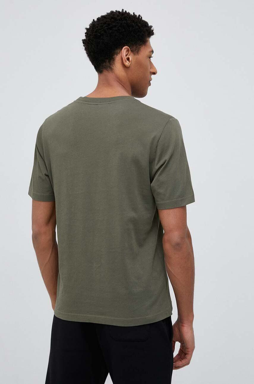 Peak Performance tricou din bumbac culoarea verde neted - Pled.ro