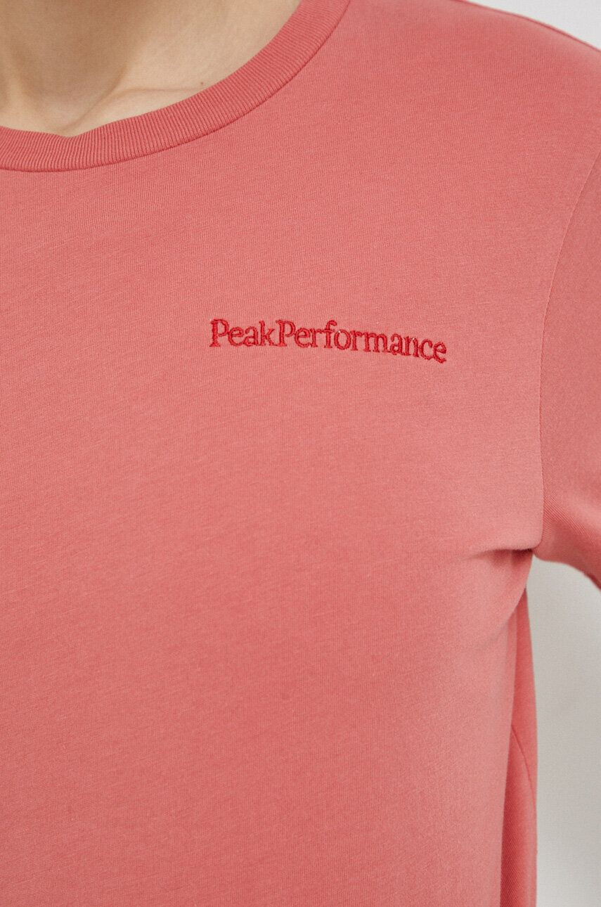 Peak Performance tricou din bumbac culoarea roz - Pled.ro