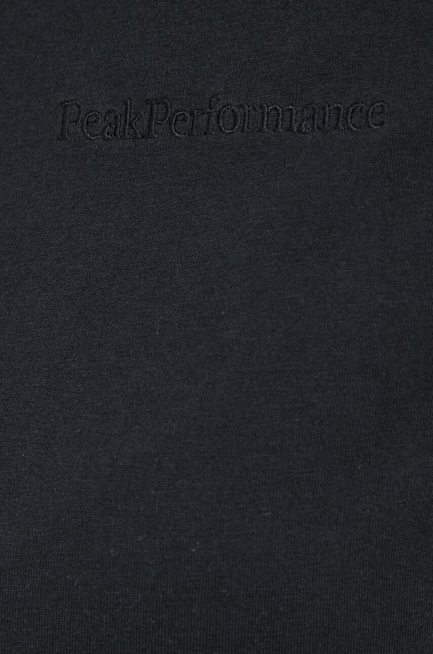 Peak Performance tricou din bumbac culoarea negru - Pled.ro