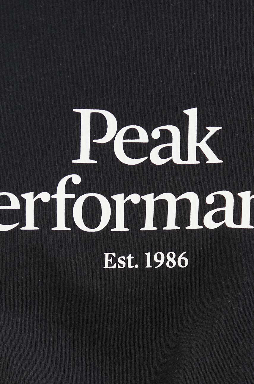 Peak Performance tricou din bumbac culoarea negru - Pled.ro