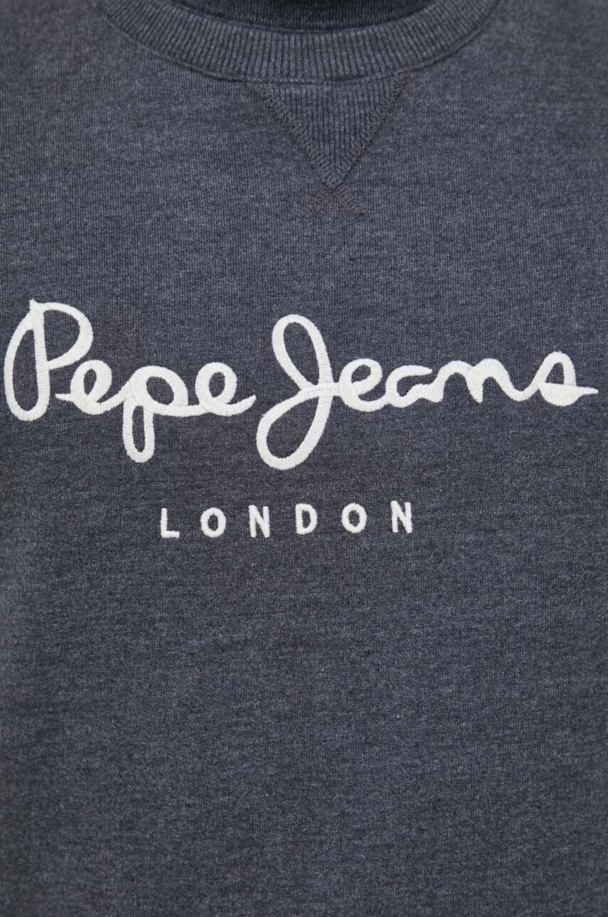 Pepe Jeans bluza barbati culoarea gri cu imprimeu - Pled.ro