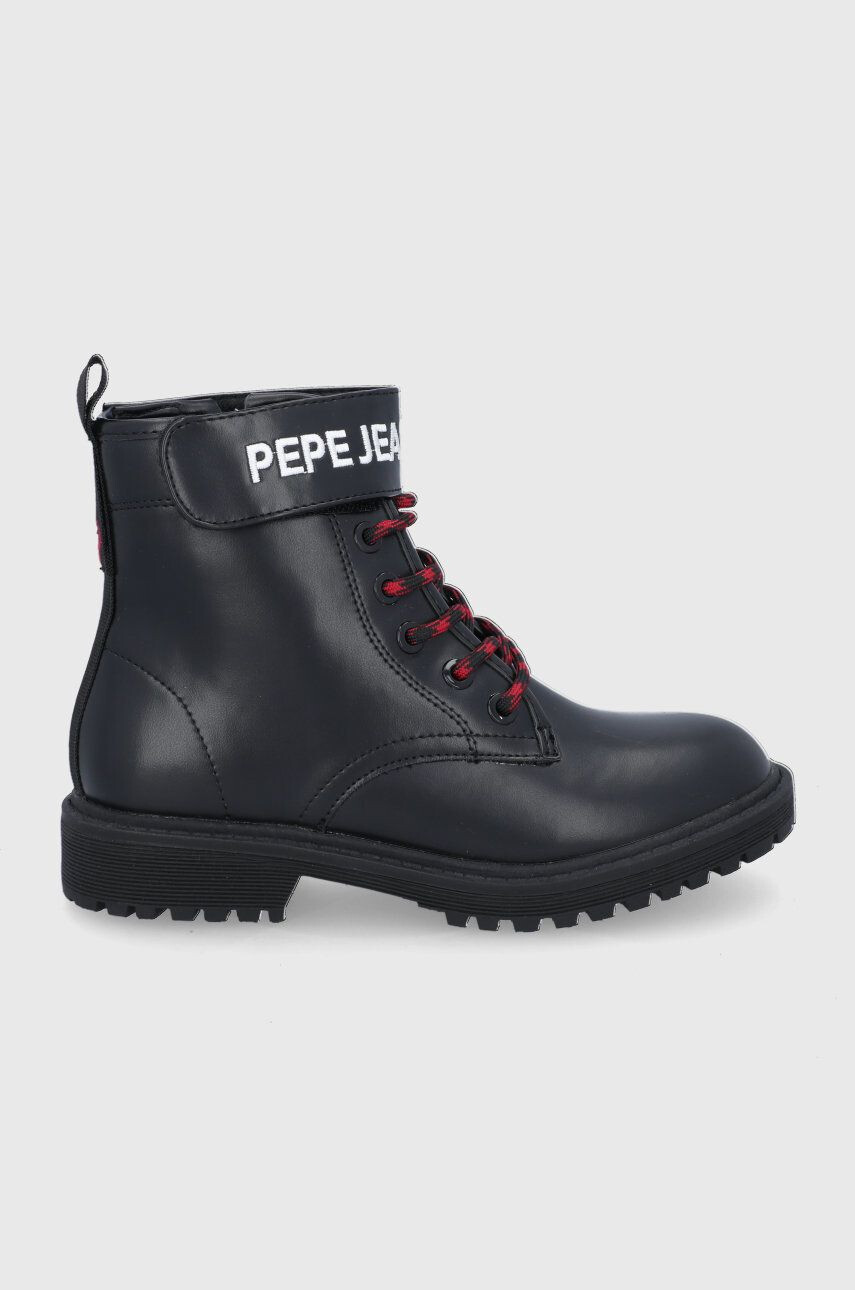 Pepe Jeans Bocanci copii culoarea negru - Pled.ro