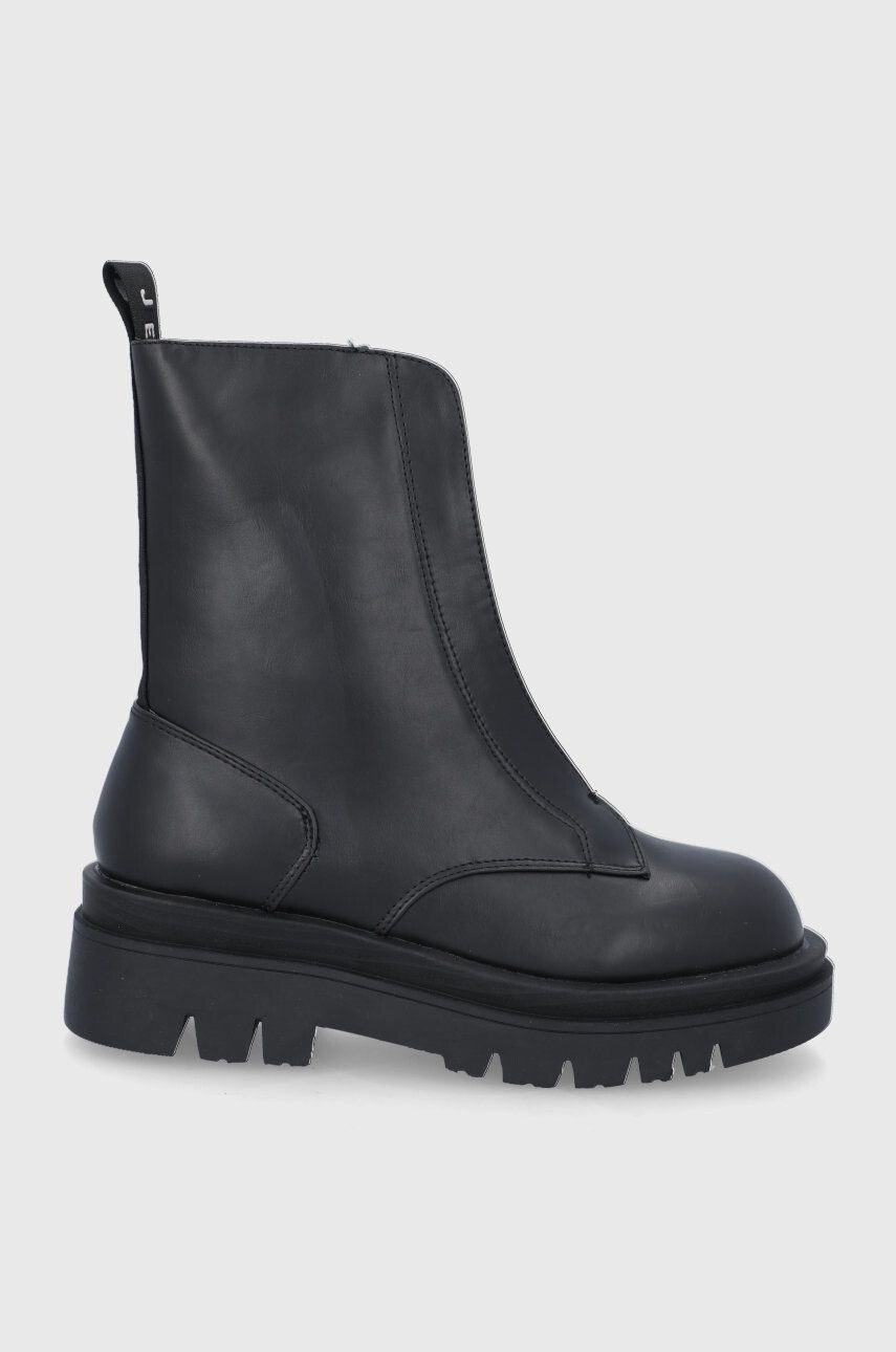 Pepe Jeans Botine Enfield Zip 999 femei culoarea negru cu platformă - Pled.ro