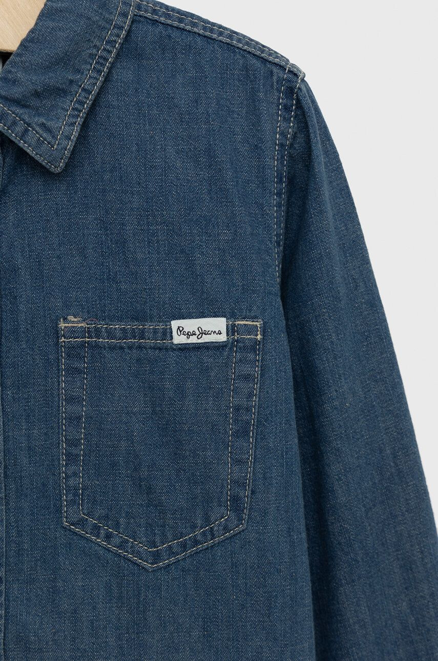 Pepe Jeans camasa din denim pentru copii - Pled.ro