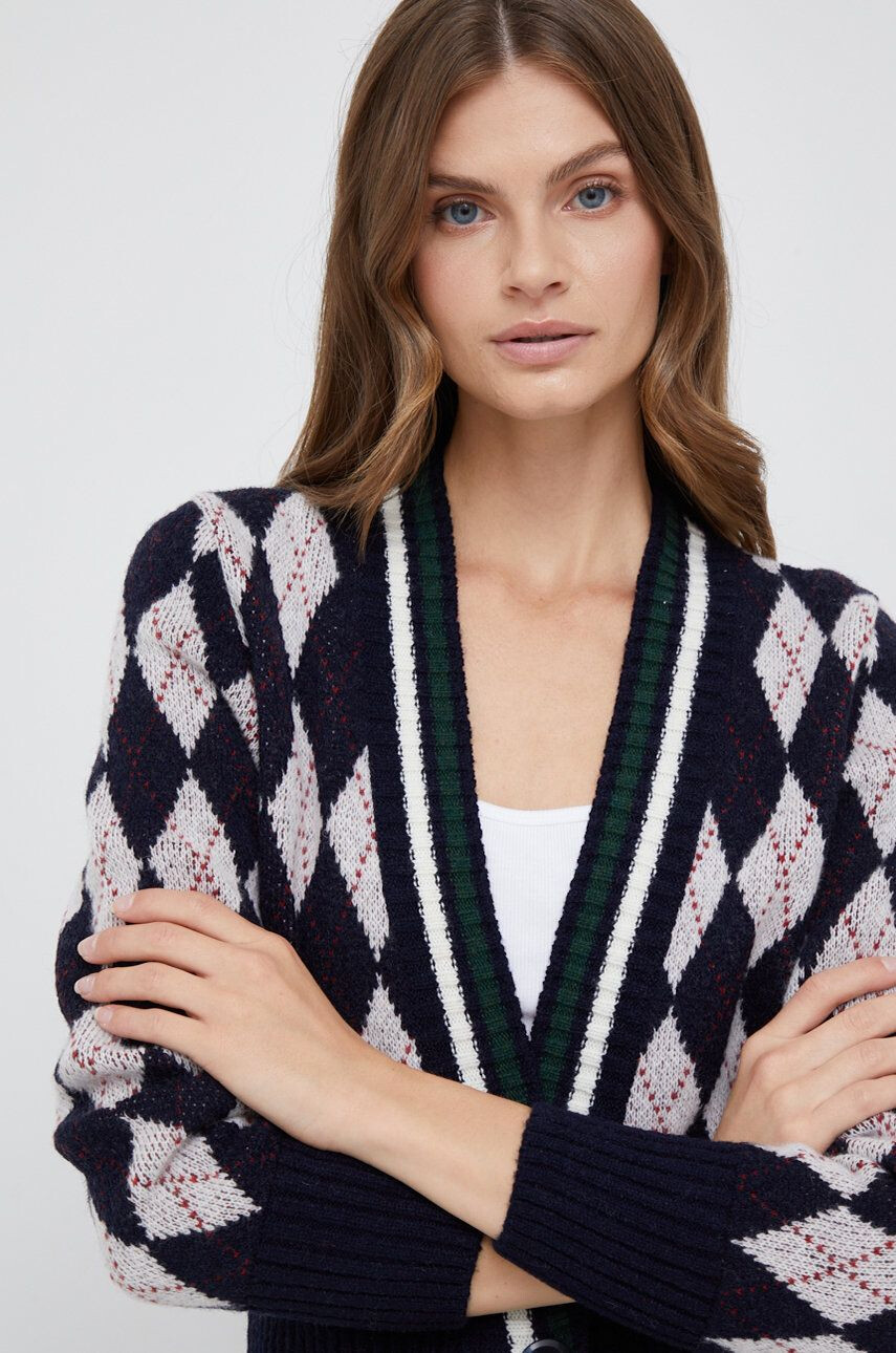 Pepe Jeans cardigan din amestec de lana femei light - Pled.ro