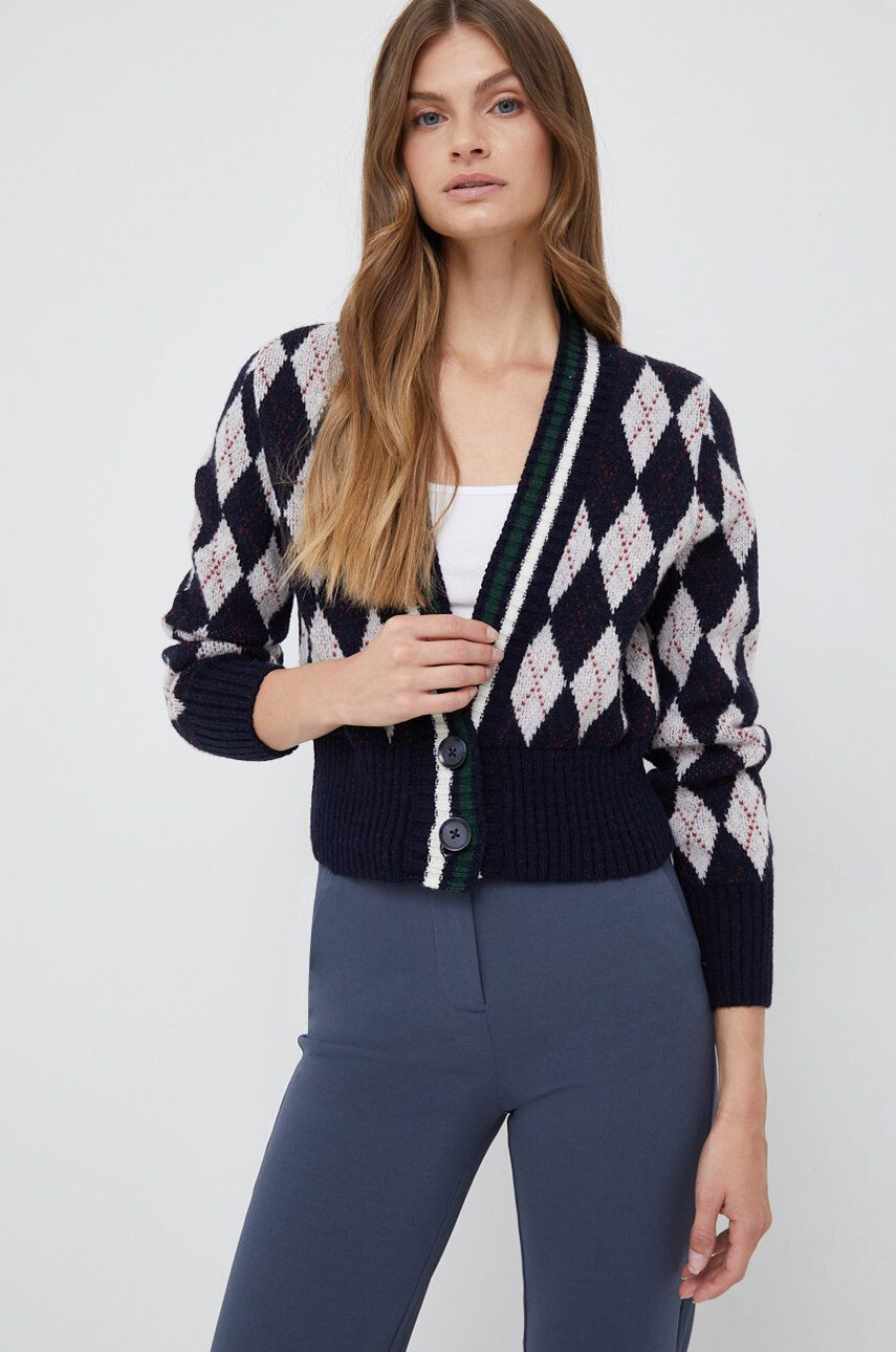 Pepe Jeans cardigan din amestec de lana femei light - Pled.ro