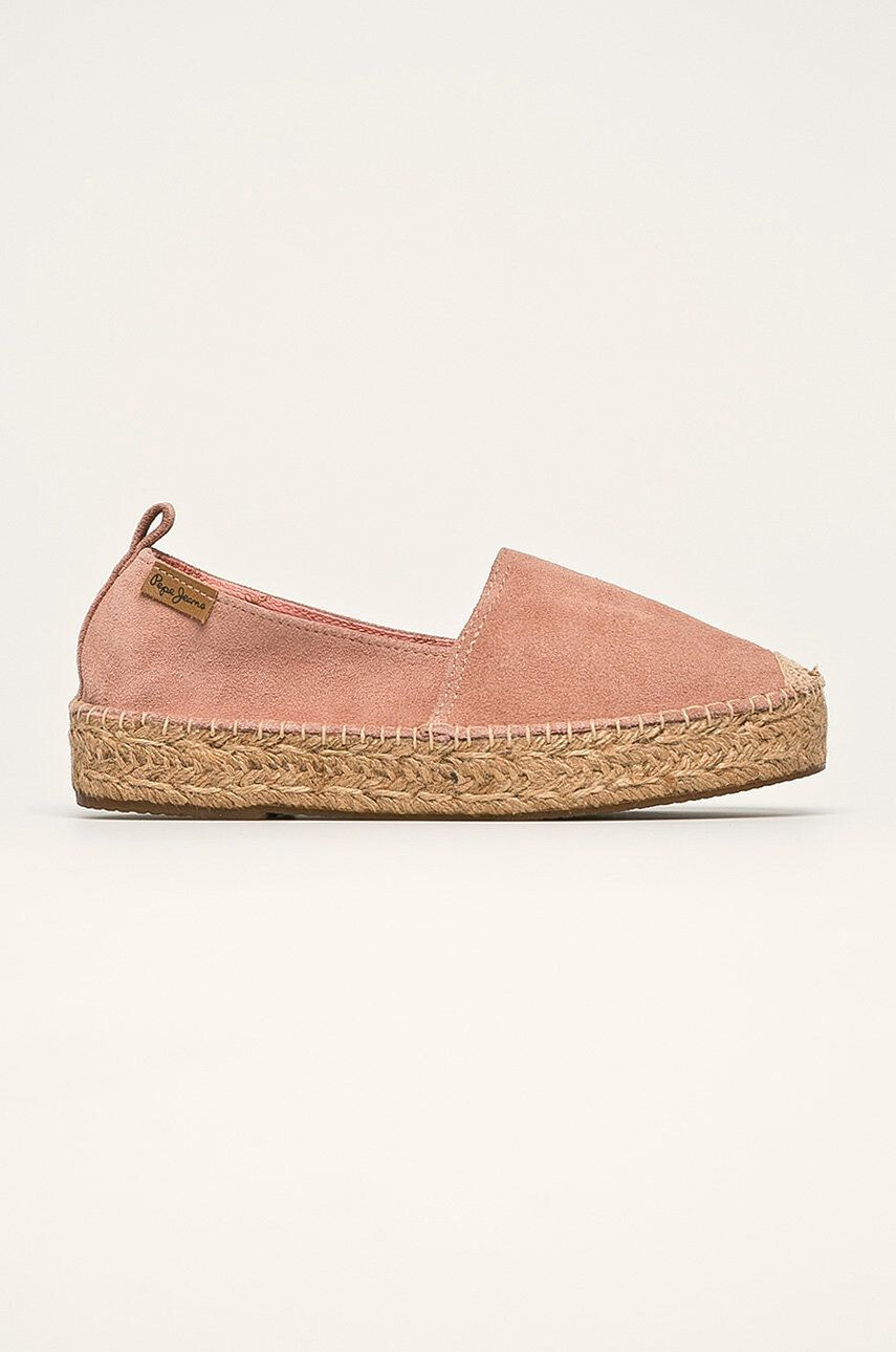 Pepe Jeans Espadrile de piele Liss Plein - Pled.ro