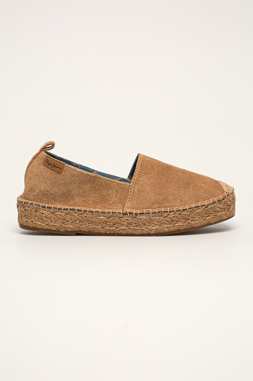 Pepe Jeans Espadrile de piele Liss Plein - Pled.ro