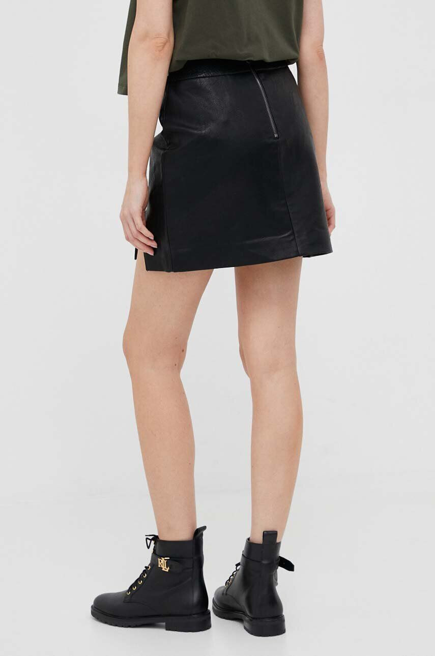 Pepe Jeans fusta Maar culoarea negru mini drept - Pled.ro