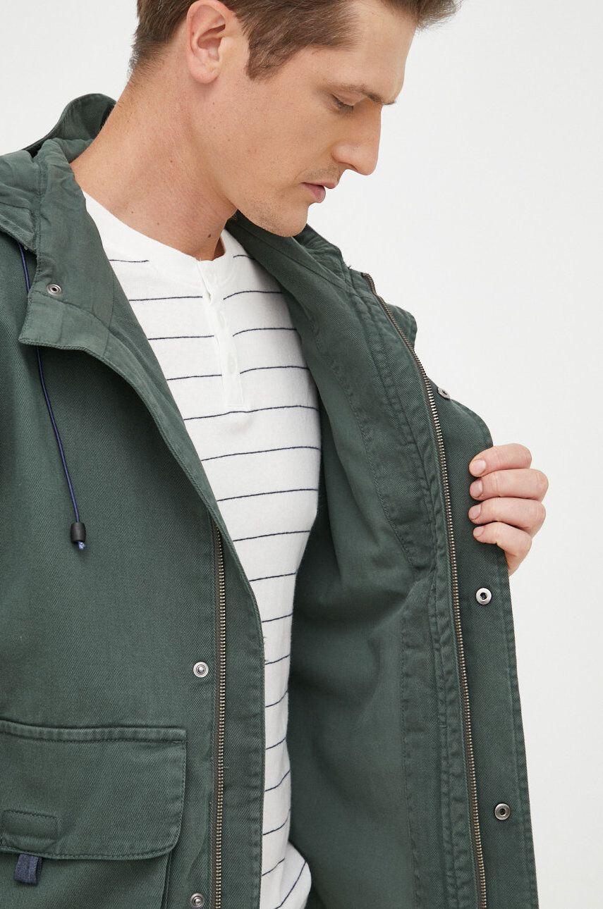 Pepe Jeans geaca barbati culoarea verde de tranzitie - Pled.ro