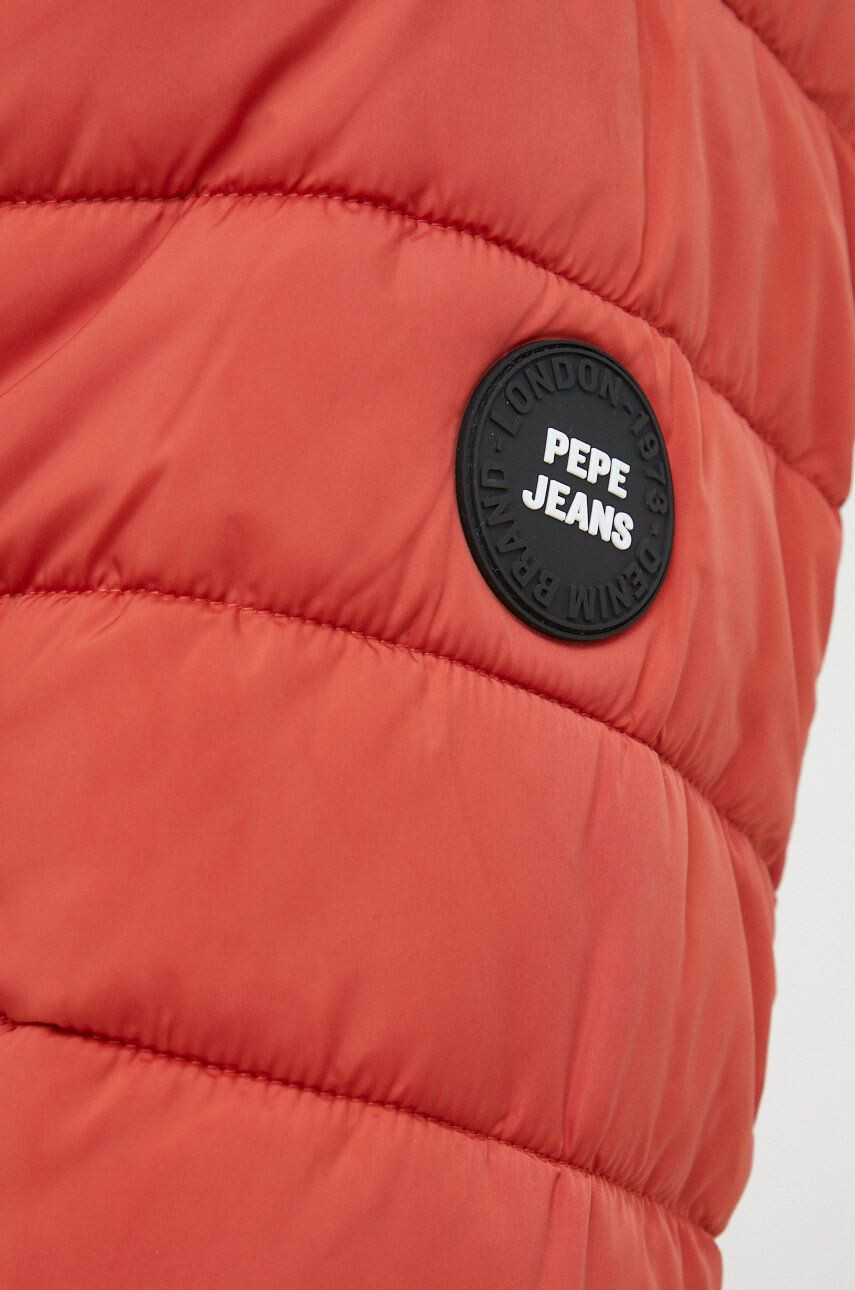 Pepe Jeans geaca barbati culoarea rosu de iarna - Pled.ro