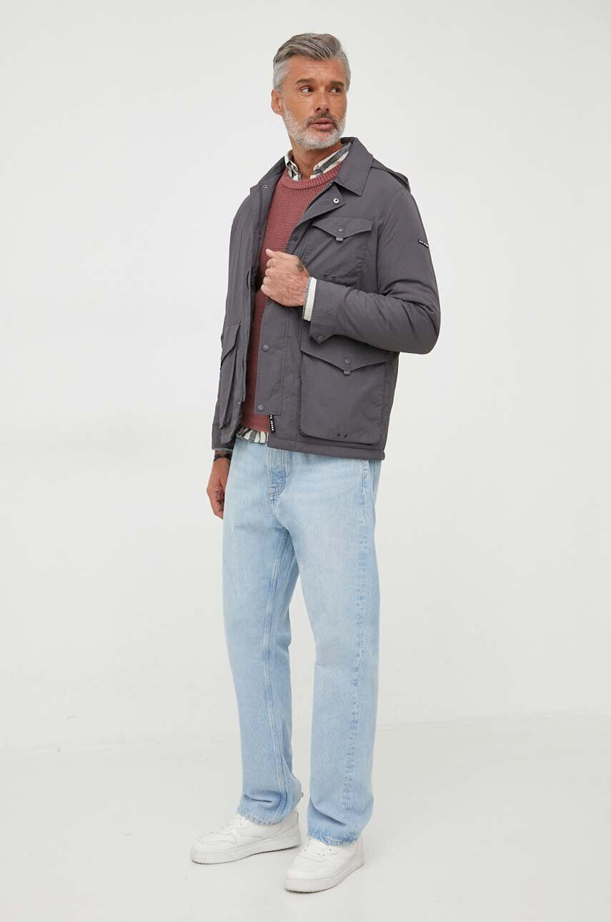 Pepe Jeans geaca Benedict barbati culoarea gri de tranzitie - Pled.ro