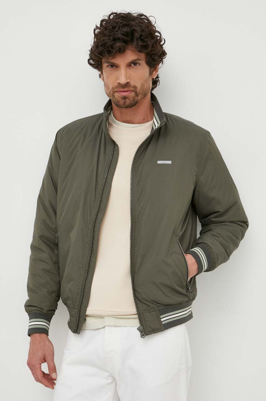 Pepe Jeans geaca Bon barbati culoarea verde de tranzitie - Pled.ro