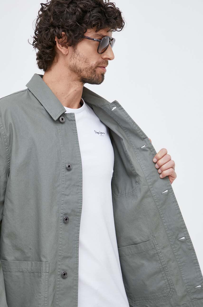 Pepe Jeans geaca Channing barbati culoarea verde de tranzitie - Pled.ro