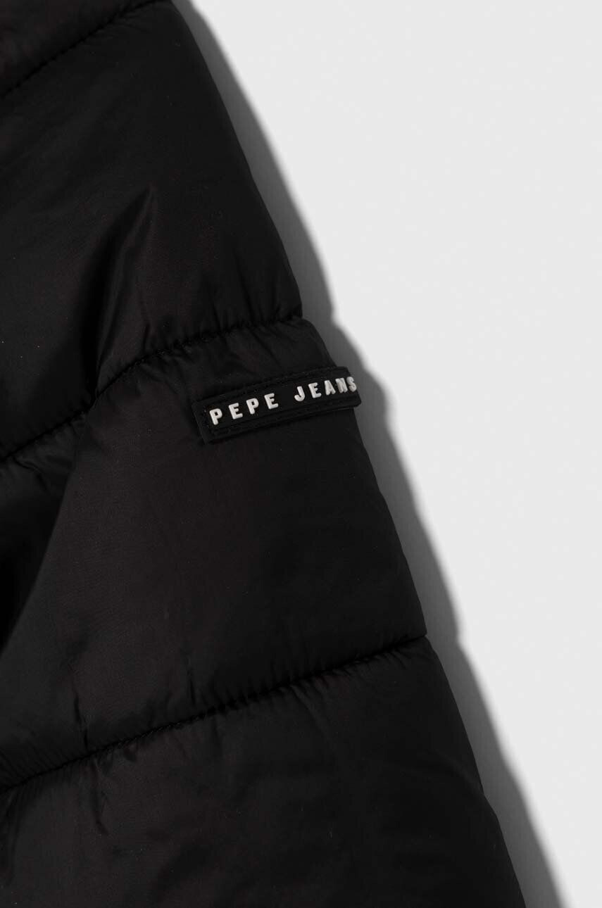 Pepe Jeans geaca copii culoarea negru - Pled.ro