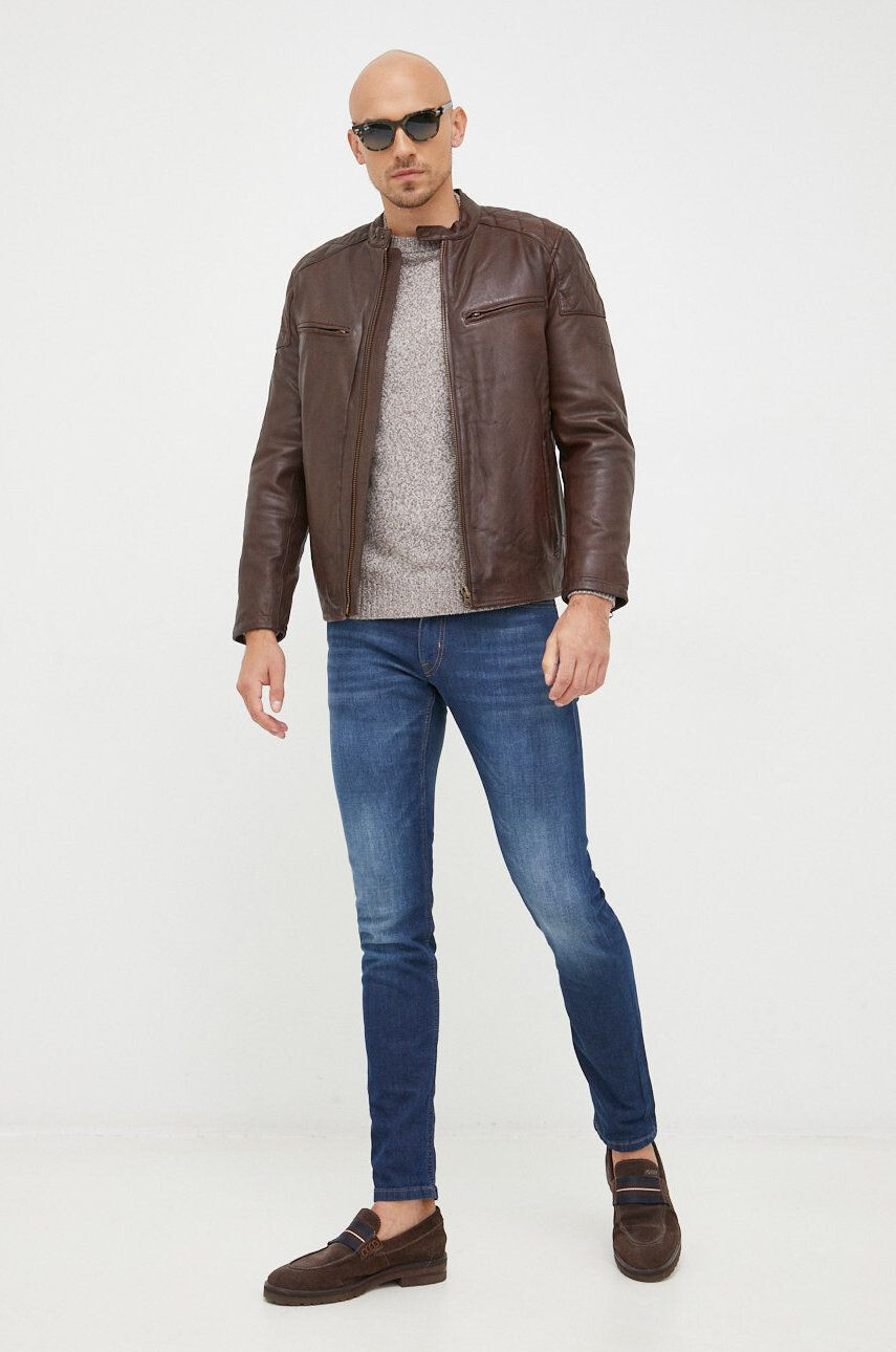 Pepe Jeans geaca de piele - Pled.ro