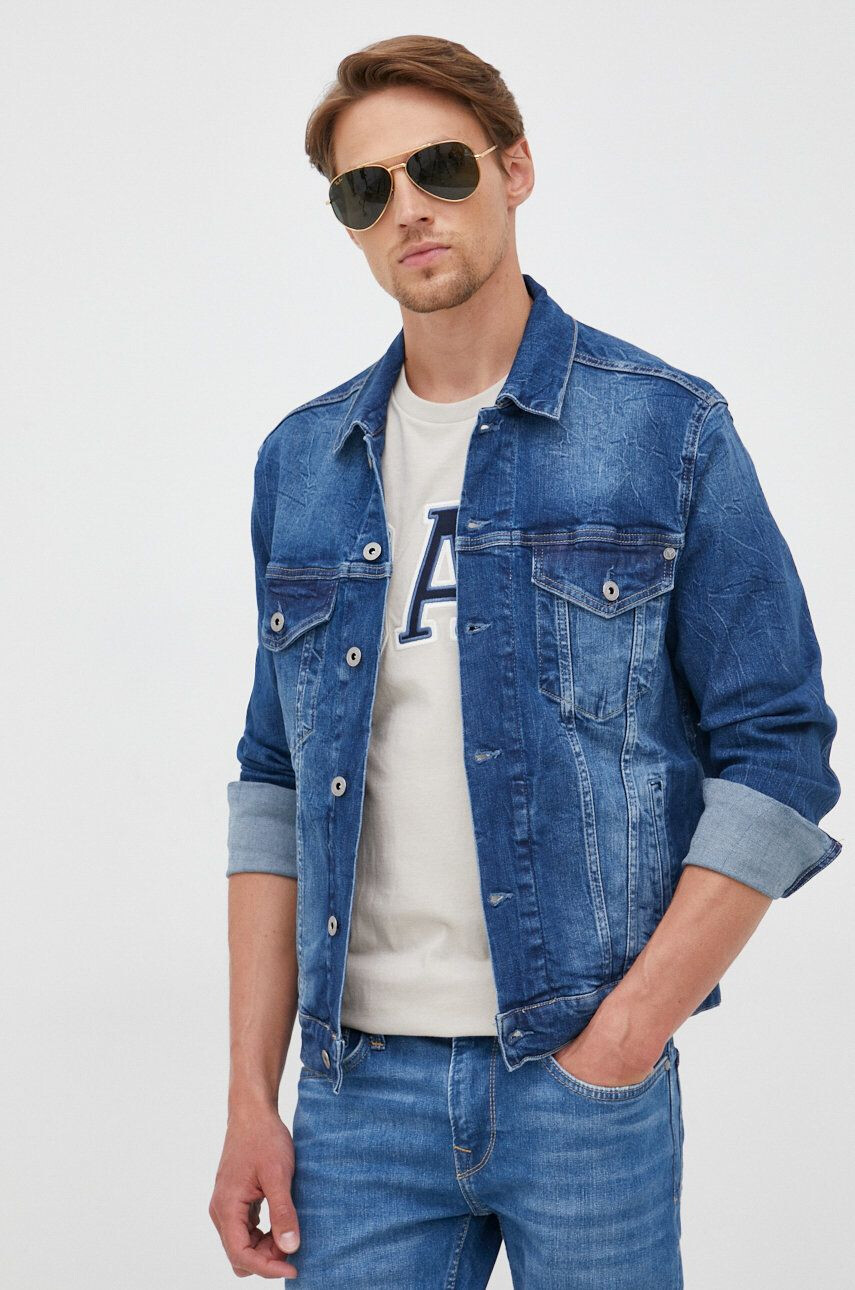 Pepe Jeans geaca jeans barbati de tranzitie - Pled.ro