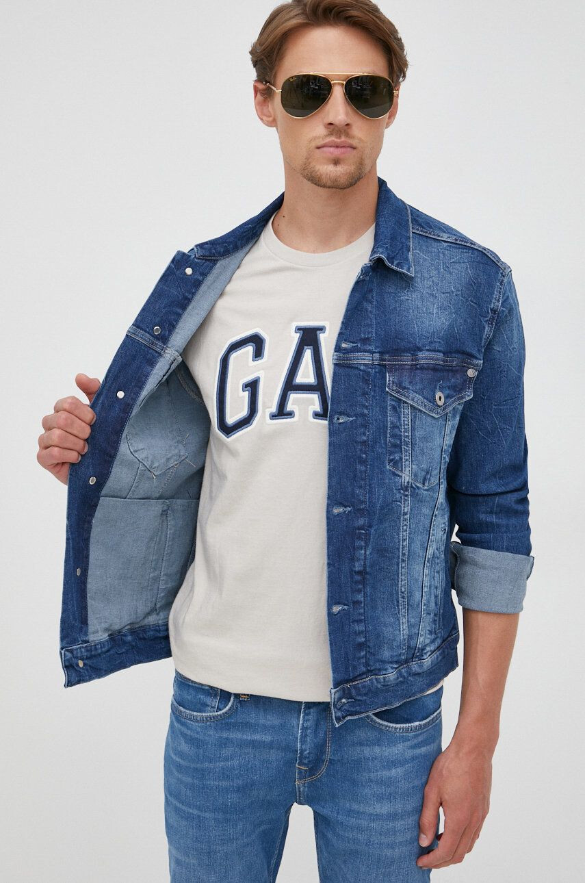 Pepe Jeans geaca jeans barbati de tranzitie - Pled.ro